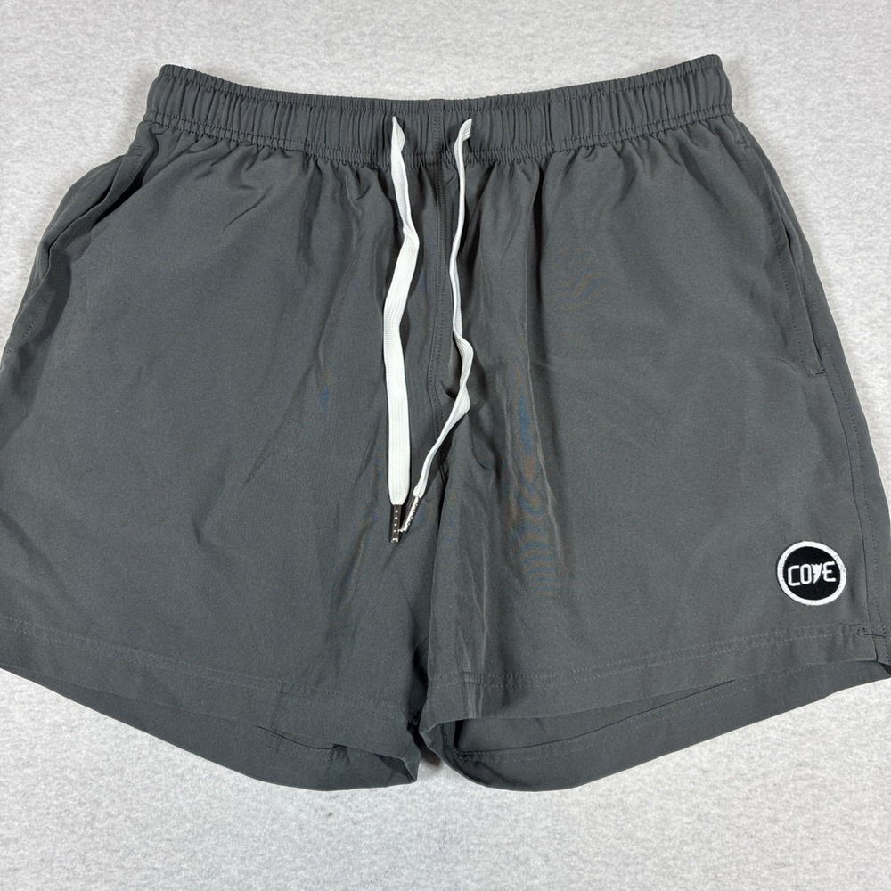 Cove USA Shorts Mens Size 32 Inseam‎ 5" Drawstring Gray Gym Training